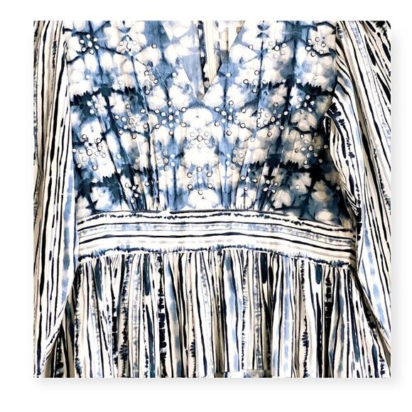 Anthropologie Behati Blue Print Mini Dress size S, NWT - Picture 10 of 16